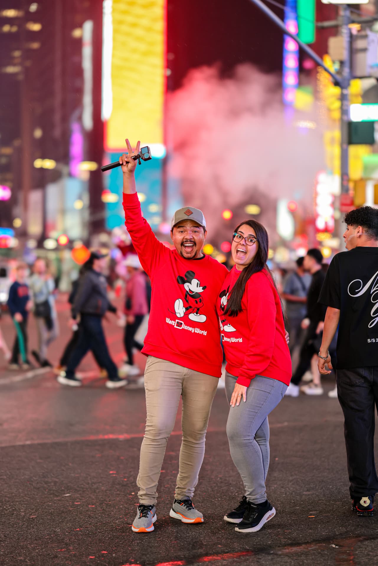 Rony e Bruna em Nova York